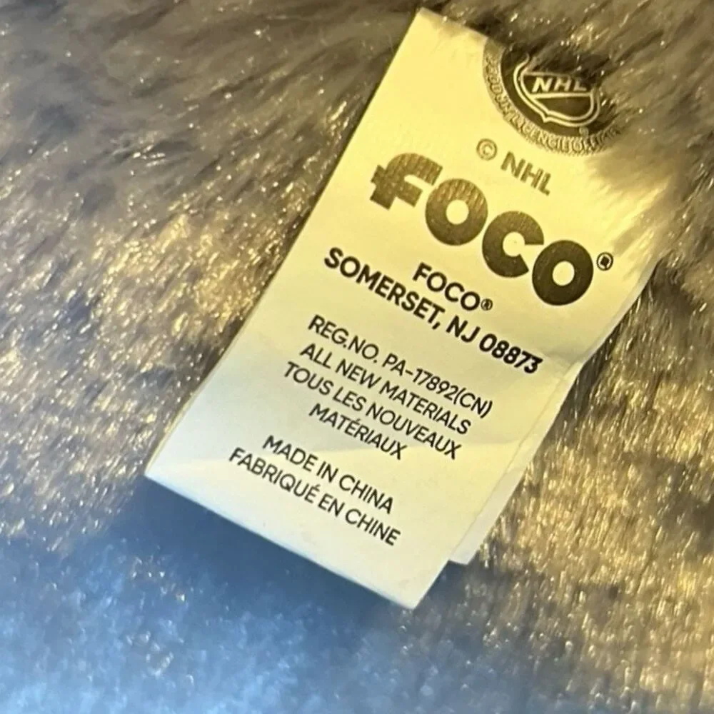 NWT FOCO Stuffed Plush Hippo Toy MN Wild Hockey Logo Puppet Has Pouch NHL